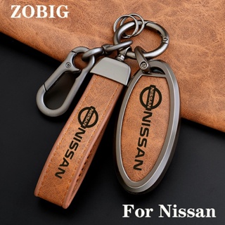 Zobig เคสกุญแจรีโมตรถยนต์ โลหะผสมสังกะสี สําหรับ Nissan Key Fob Nissan Teana X-Trail Qashqai Livina Sylphy Tiida Sunny Smart Original