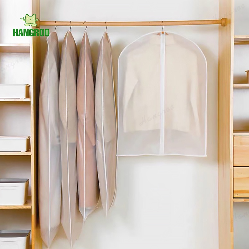 HANGROO L106 ถุงคลุมเสื้อผ้า กันฝุ่น มีซิป