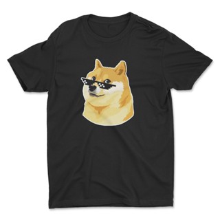 oversize T-shirt 🔥 Dogecoin Memes เสื้อยืดสกรีนลาย เหรียญหมา เสื้อยืดนักเทรดคริปโต เสื้อยืดนักลงทุน Doge Coin 🔥 S-5XL