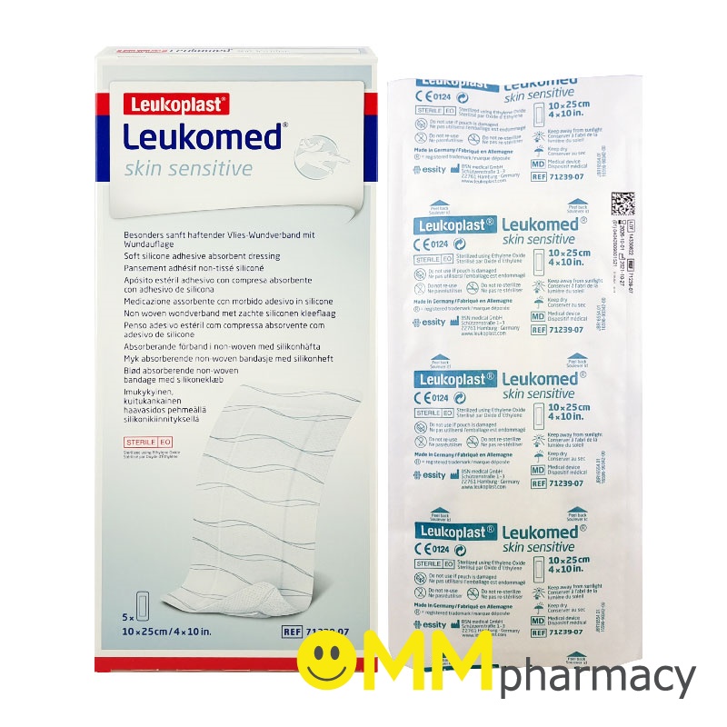 LEUKOMED SKIN SENSITIVE 10x25CM.5แผ่น