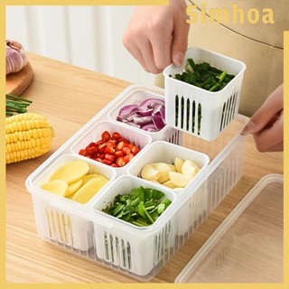 [SIMHOA] Food Storage Organizer Multipurpose Small Detachable Boxes for Shelves