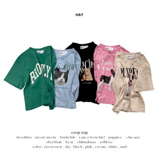 HAY / CROP TOP เสื้อครอป / T-SHIRT เสื้อยืด น่ารักสุดๆ