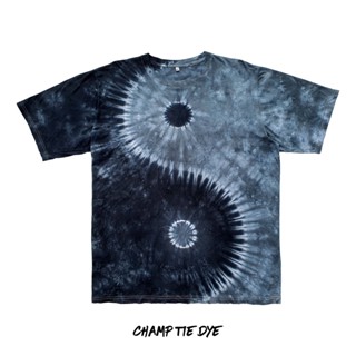 เสื้อยืดมัดย้อม ลายหยินหยาง  Yin Yang Tie Dye T-shirt unisex