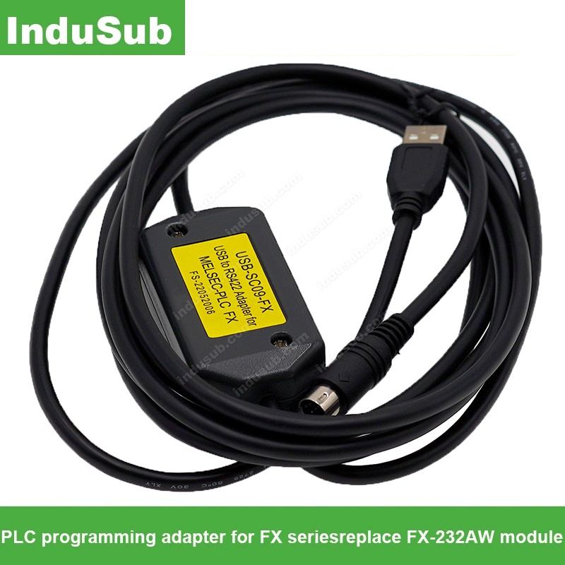 USB-SC09-FX USB PLC อะแดปเตอร์การเขียนโปรแกรมสําหรับ FX series,แทนที่ FX-232AW โมดูล USB-SC09FX USBS