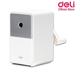 Deli 71160 Pencil Sharpener กบเหลาดินสอทรงลำโพงสุดคลาสสิค (ขาว) กบเหลาดินสอ กบเหลาดินสอแฟนซี เครื่องเหลาดินสอ เครื่องเขียน กบ