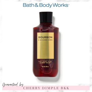 🍒ของแท้·ส่งไว·ถูก🍒BATH AND BODY WORKS MENS COLLECTION กลิ่นฮิต "BOURBON" โลชั่น ครีมอาบน้ํา น้ำหอม เทียนหอม