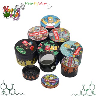 Grinder ที่บดสมุนไพร เครื่องบด 50mm diameter 4 layers grinder the Simpson theme herb Grinder simson