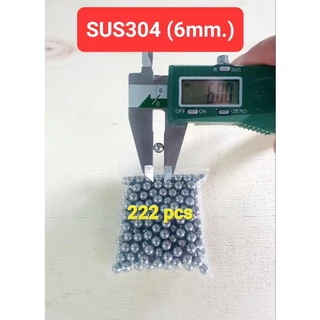 ลูกบอลแบริ่ง สแตนเลสกลม 304 (food grade G200) ขนาด 2-8mm.(แพ็ค200กรัม)