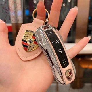 Porsche key case หญิง high-end macan718 Cayenne taycan Panamera 911 พวงกุญแจโลหะ