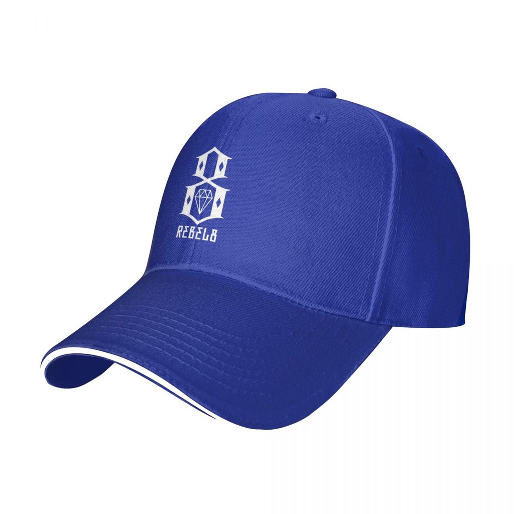 Rebel8 โลโก้ (3) หมวกเบสบอล โพลีเอสเตอร์ ปรับได้ สําหรับทุกเพศ ทุกวัย วิ่ง กอล์ฟ หมวกกันแดด สแน็ปแบ็ค