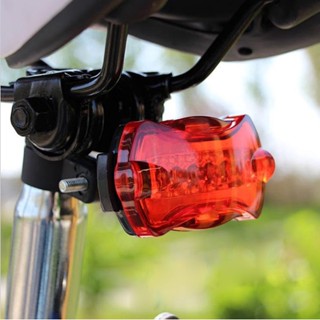 ไฟจักรยาน ไฟท้ายรถจักรยาน แสงไฟ LED Bicycle warning light ไฟท้าย LED กันน้ำ แบบใส่ถ่าน