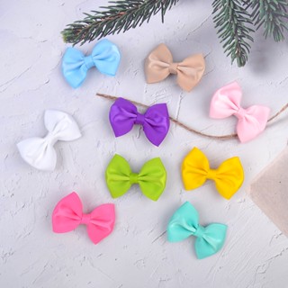 Wholesale 20Colors Solid Ribbon Bowknot with Hair Clip Hairpin Boutique Cute Barrettes for Girls Headwear Kids Hair Accessories