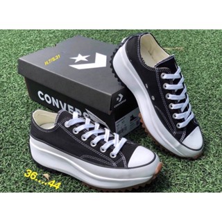 รองเท้าผ้าใบ Converse หนาแต่เพียงผู้เดียวสูงของแท้ RUN STAR HIKE รองเท้า Unisex ทุกคนชอบรองเท