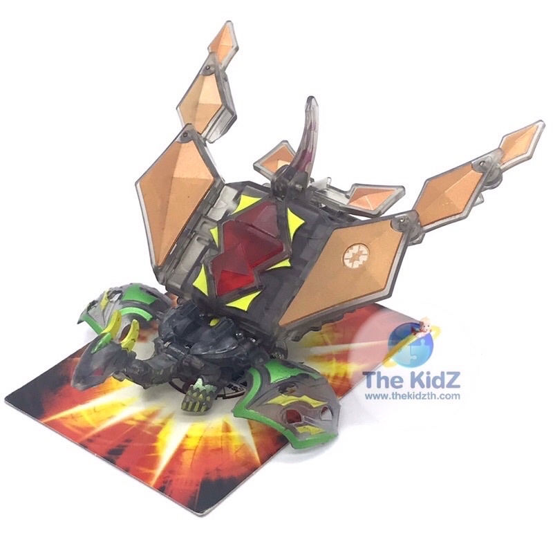 บาคุกัน Bakugan Gundalian Invaders Darkus Dharak + Airkor Battle Gear Translucent Clear version Rare