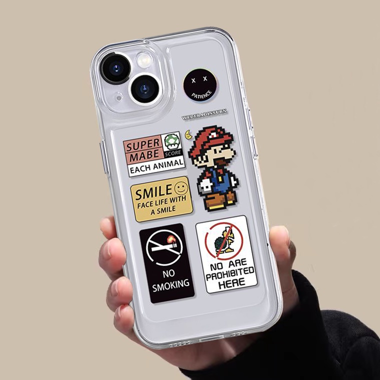 เคสโทรศัพท์มือถือ ซิลิโคนใส กันกระแทก ลายน่ารัก สําหรับ IPhone 14 13 12 11 Pro Max XS X XR 8 7 Plus 6S