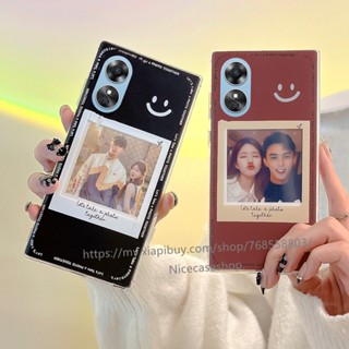 พร้อมส่ง เคสป้องกันโทรศัพท์มือถือ TPU แบบนิ่ม ลายกรอบรูป สําหรับ OPPO A38 4G 2023 A38 4G