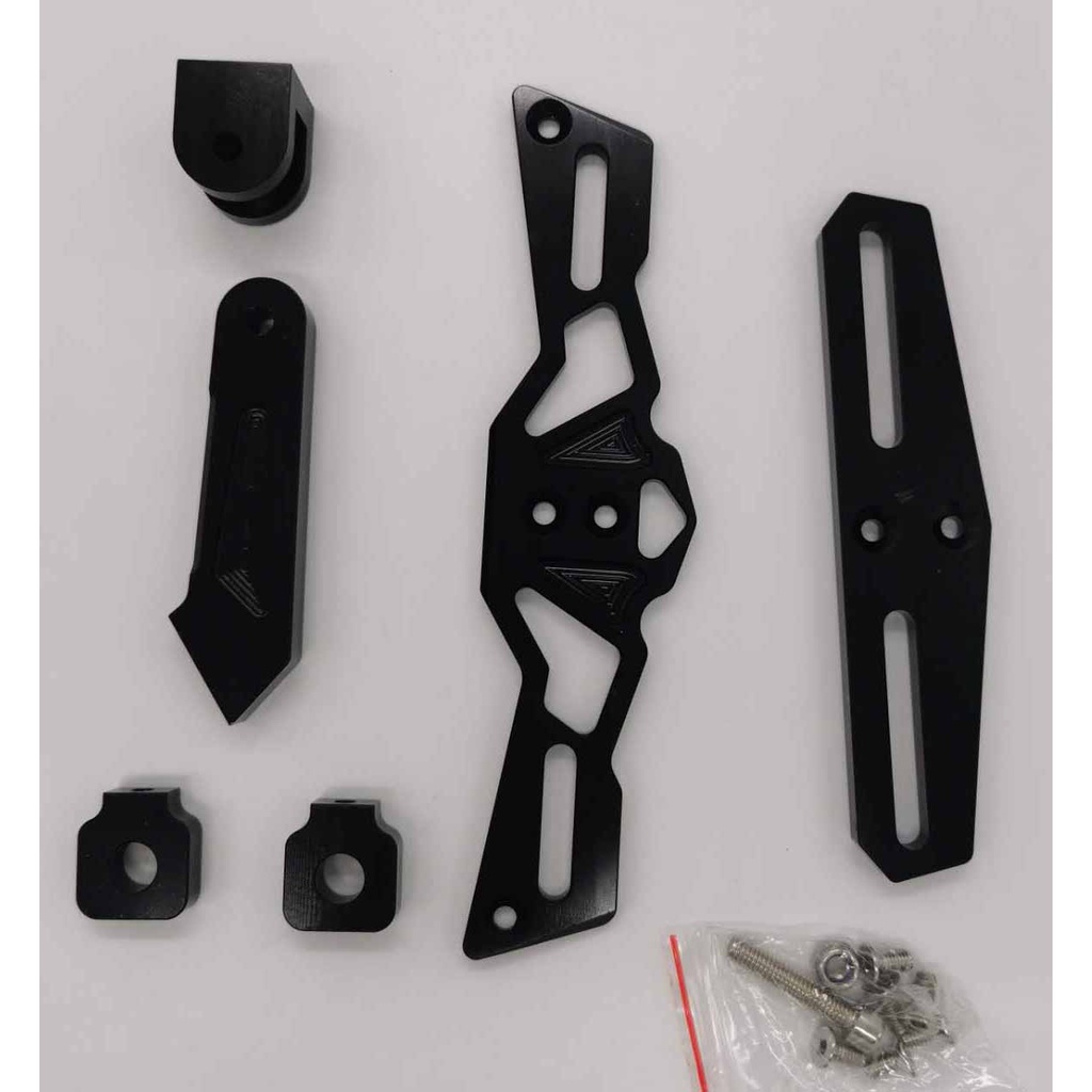 กรอบอลูมิเนียมติดป้ายทะเบียนรถจักรยานยนต์ CNC สีดำ สีแดง สีทอง - รูปที่ 5