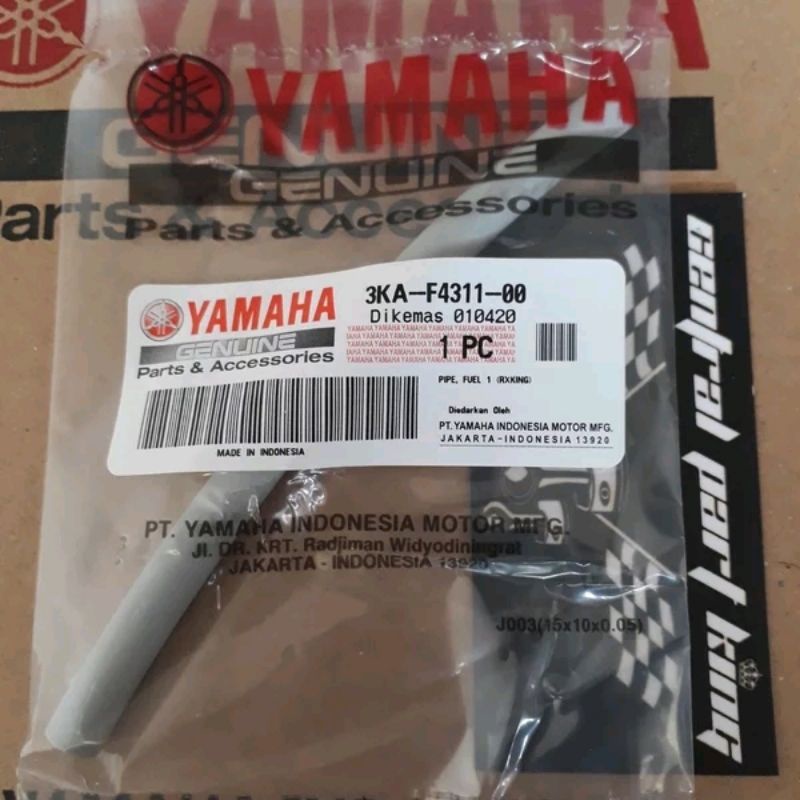 RX KING, RXS, RXZ, YT ORIGINAL YAMAHA TANK FAUCET HOSE 3KA-F431-00