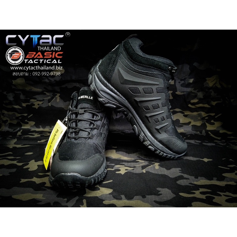 รองเท้า M6-Merrell สีดำนำ้หนักเบา