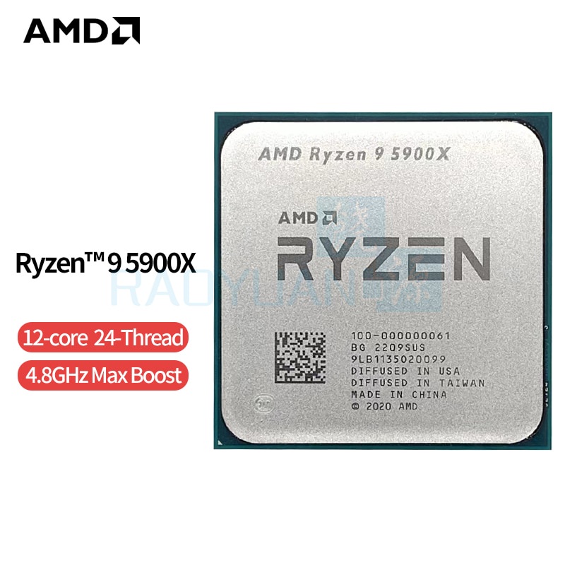 Amd Ryzen 9 5900x R9 5900x 37 Ghz Twelve Core 24 Thread Cpu Processor 7nm L364m 100 000000061 4877