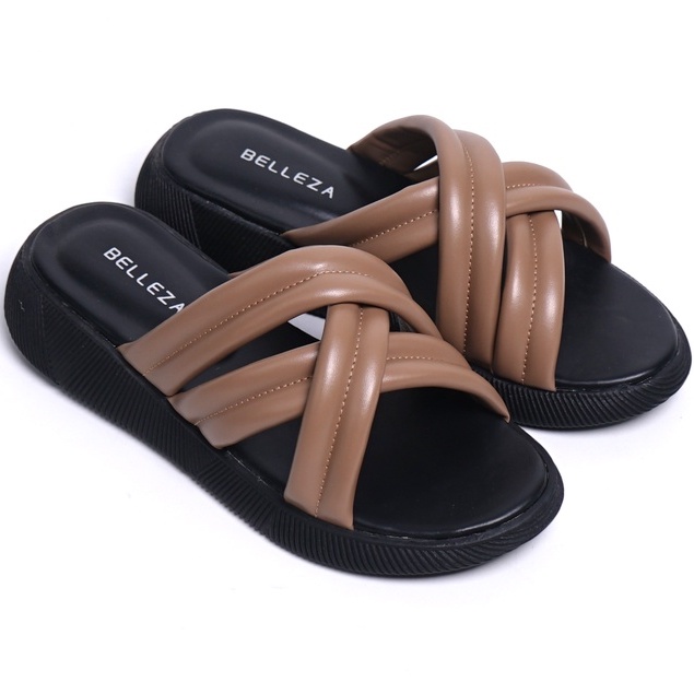 BELLEZA YUK - EMMA รองเท้าแตะส้นเตารีดผู้หญิง 3 ซม.ขนาด 26 - 41 Beleza Womens Platform Belle High He