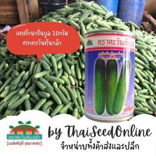 ADV กป 20กรัม เมล็ดพันธุ์แตงร้านกรีนบูล ตราตะวันต้นกล้า Cucumber