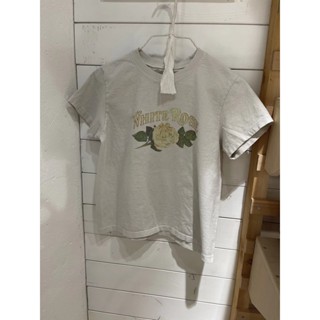 [SR-STUDIO] Brandy melville BM เสื้อยืด คอกลม แขนสั้น พิมพ์ลาย ทรงหลวม เข้ารูป แฟชั่นฤดูร้อน สําหรับผู้หญิง