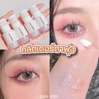 🇹🇭พร้อมส่ง อายแชโดว์ไฮไลท์ เนื้อลิขวิด ประกายมุก อายแชร์โดว์ แบบแท่ง สีสวย ติดทน กันน้ำ แต่งกลิตเตอร์  รูปหมี CP53