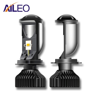 Aileo New H4 Led Moto Headlight 6000K White Mini Projetor Lens 12V Conversion Kit Motorbike Lamp Accessories LHD Hi/Lo B