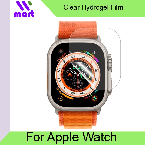 ฟิล์มกันรอยหน้าจอ TPU สําหรับ Apple Watch Ultra / Apple Watch Series 8/7/6/5/4/3/2/1/SE (2 แพ็ค)