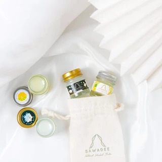 SAWADEE-Somdule set (สมดุล) ประกอบด้วยอโรม่าบาล์มกลิ่นมะลิ 8 g และส้มผสมมะนาว 8 g เหมาะแก่การพกพา ของขวัญ ของชำร่วย