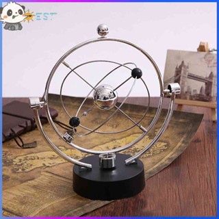 ❉ดีที่สุด❉Kinetic Orbital Revolving Gadget Perpetual Motion Desk Art ของเล่นตกแต่งสํานักงาน