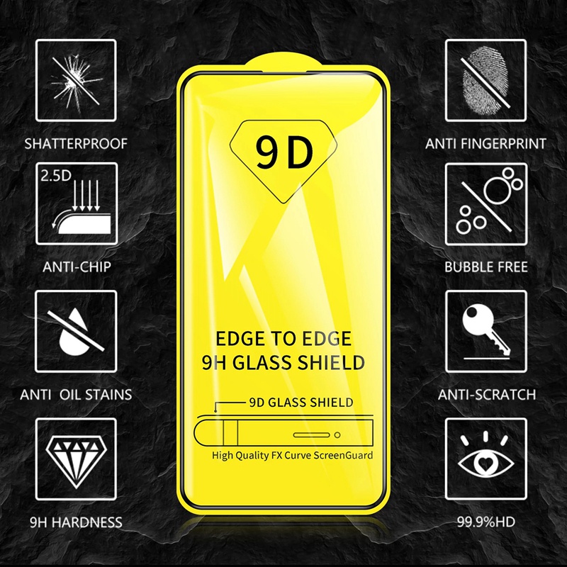 Hd 9D โทรศัพท์มือถือป้องกันฟิล์มสําหรับ iphone 11 12 13 14 15 16 pro max 7G/8G SE 7 P/8 P X XR XSmax 15 16 PLUS 12 13mini