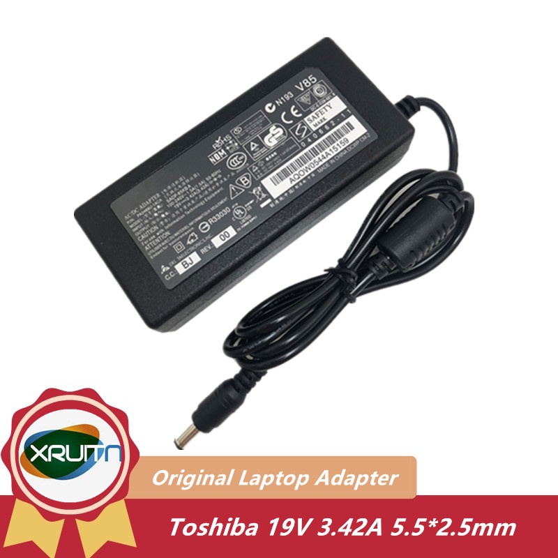 Toshiba 19V 3.42A 65W แล็ปท็อป AC Adapter Charger สําหรับ Toshiba Satellite Pro A200 A210 A300 A300D