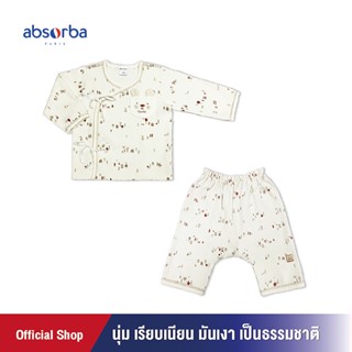 แอ็บซอร์บา ชุดผูกหน้า แขนยาว สำหรับเด็กอายุ 3 - 6 เดือน คอลเลคชั่น PETIT CHOU - nb