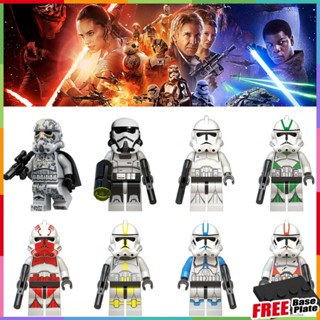 Star Wars Minifigures Darth Vader Imperial Stormtrooper Marvel Building Blocks ของเล่นตัวเลขขนาดเล็ก WM6036