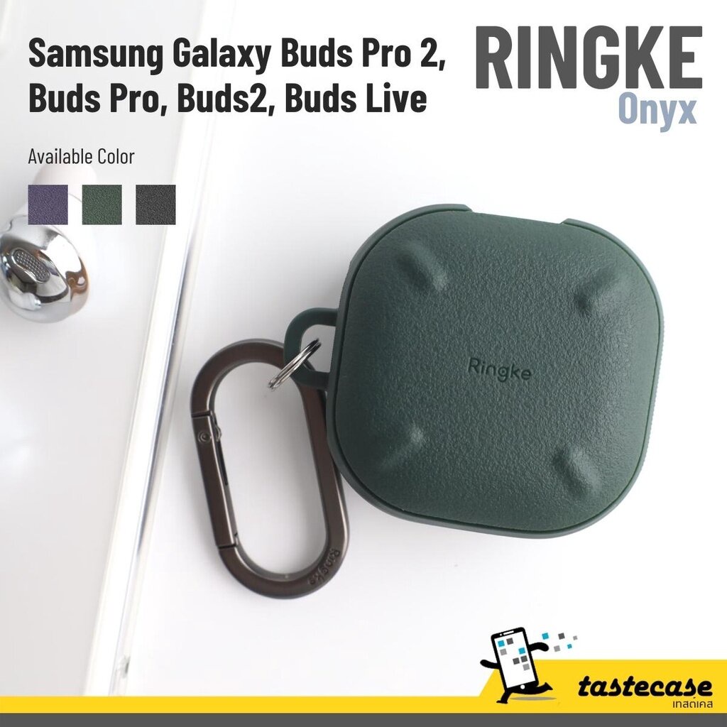 Ringke Onyx เคสสำหรับ Samsung Galaxy Buds 2 Pro, Buds FE, Buds 2, Buds Pro และ Galaxy Buds Live