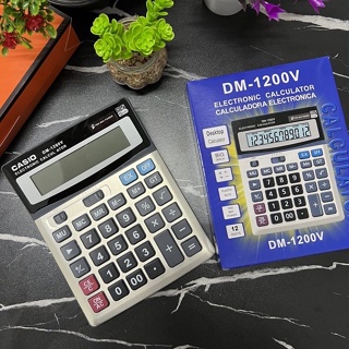 พร้อมส่ง เครื่องคิดเลข CASIO ขนาดใหญ่ เครื่องคิดเลขรุ่น CASIO DM-1200V หน้าจอ 12 หลัก