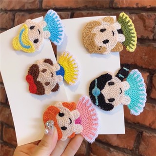 🎈พร้อมส่ง🎈กิ๊บติดผม ผ้าถักสำเร็จรูป น่ารักมักมาก