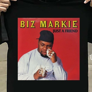 เสื้อผ้าผชเสื้อยืด พิมพ์ลาย Biz Markie Just a Friend สไตล์ฮิปฮอป BYTE BXILS-5XL