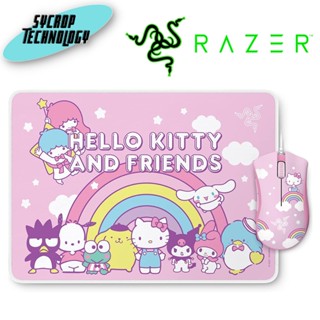 เมาส์+แผ่นรองเมาส์ Razer Deathadder Essential + Goliathus Mouse Mat Bundle Hello Kitty and Friends Edition