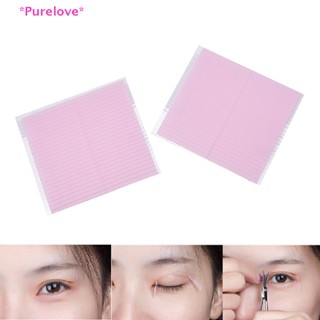 Purelove&gt; เทปสติกเกอร์ไฟเบอร์ สองด้าน สําหรับติดตาสองชั้น 104 ชิ้น