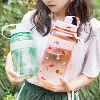 แหล่งขายและราคา( Comes With A Straw ) ขวดน้ําพลาสติกความจุสูงขนาดพกพา 1 ลิตร / 2 ลิตรอาจถูกใจคุณ