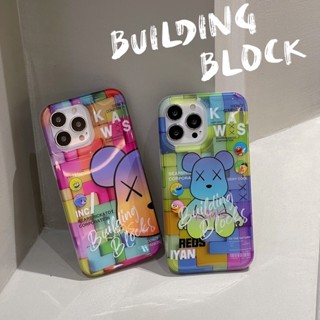 เคสป้องกันโทรศัพท์มือถือ ลาย Bearbrick มีสีสัน สําหรับ iphone 14 Pro Max 14 plus 13 Pro Max 13 13pro 11 Pro Max 11 12Pro 12 Pro Max