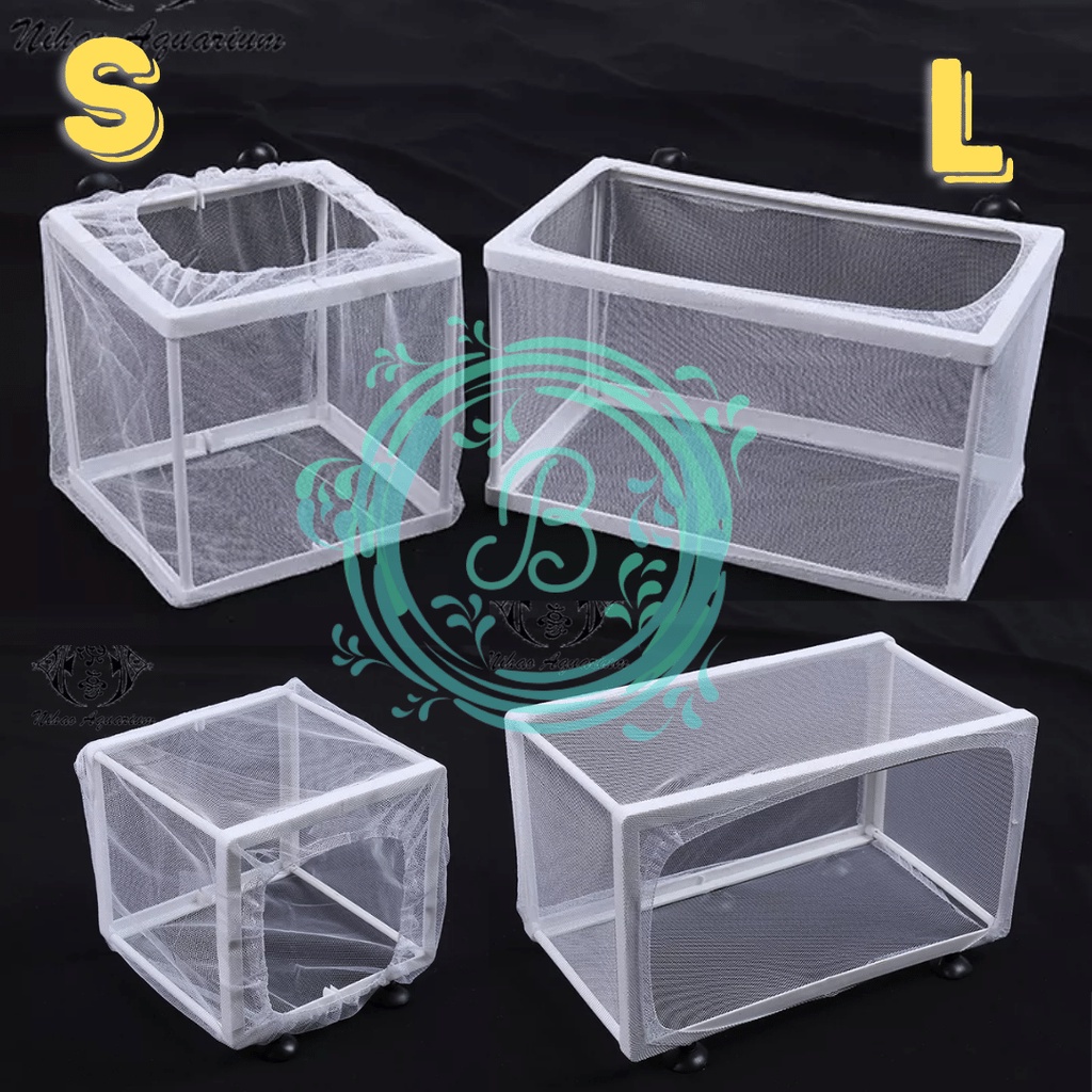 Fish Net Breeding Aquarium Fish Box Breeder Net Separator กล่องฉนวน Quarantine