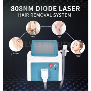 Portable Painless 808 Diode Laser Permanent Hair Removal Machine Tri Wavelengths For All Skin Colors Professional Laser