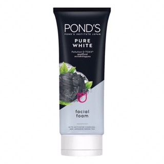 PONDS พอนด์ เพียว ไวท์ โพลูชั่น ดีท็อกซ์ เฟเซียล โฟม โฟมล้างหน้า