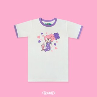 DADDY | Wendy Teen T-Shirt เสื้อยืด สกรีนลายน้องนางเงือก Wendy สีขาว