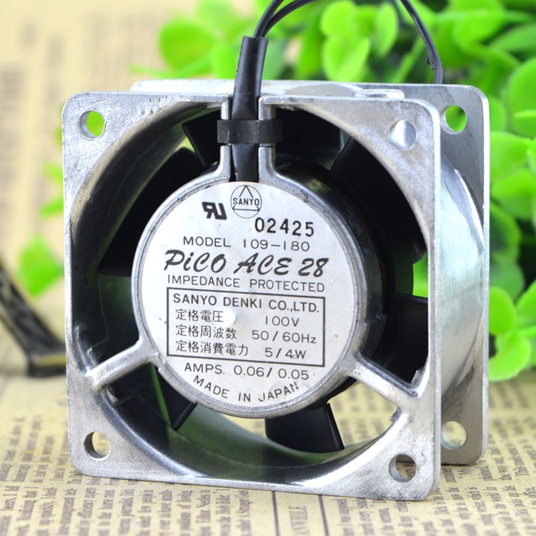 YY SAN ACE60 109-180 100V 6028 6CM 5 4W 0.06 0.05A พัดลม