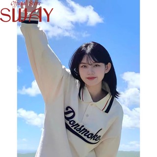 SWAY  เสื้อกันหนาว เสื้อฮู้ด นค้ามาใหม่ ใส่สบายๆ หลวม Unique Stylish Chic Beautiful S011062 36Z230909